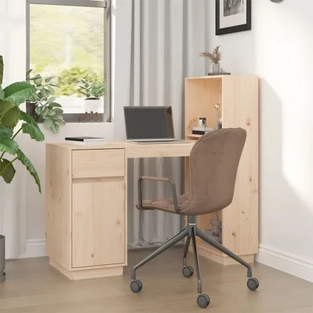 Schreibtisch aus massivem Kiefernholz, 110 x 53 x 117 cm von vidaXL, Schreibtische - Ref: Foro24-814509, Preis: 153,66 €, Rab...