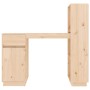 Solid pine wood desk 110x53x117 cm by vidaXL, Desks - Ref: Foro24-814509, Price: 156,22 €, Discount: %