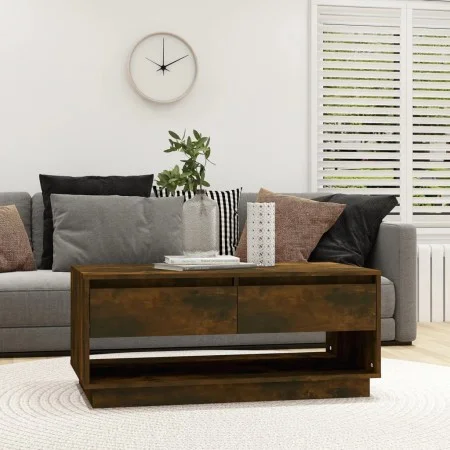 Couchtisch aus geräuchertem Eichenholzwerkstoff, 102,5 x 55 x 44 cm von vidaXL, Couchtisch - Ref: Foro24-812978, Preis: 71,27...