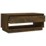 Smoked oak engineered wood coffee table 102.5x55x44cm by vidaXL, Coffee table - Ref: Foro24-812978, Price: 71,29 €, Discount: %