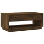 Couchtisch aus geräuchertem Eichenholzwerkstoff, 102,5 x 55 x 44 cm von vidaXL, Couchtisch - Ref: Foro24-812978, Preis: 72,07...