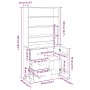HAMAR Sideboard aus honigbraunem massivem Kiefernholz von vidaXL, Sideboards - Ref: Foro24-3100922, Preis: 242,68 €, Rabatt: %