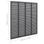 Gray WPC slat fence 180x180 cm by vidaXL, fence panels - Ref: Foro24-318107, Price: 188,13 €, Discount: %