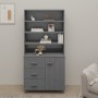 HAMAR solid pine wood sideboard in dark gray by vidaXL, Sideboards - Ref: Foro24-3100924, Price: 259,34 €, Discount: %