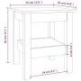 Couchtisch aus massivem Kiefernholz, 35 x 35 x 40 cm von vidaXL, Couchtisch - Ref: Foro24-814259, Preis: 37,95 €, Rabatt: %