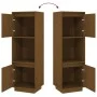 Hohes honigbraunes Sideboard aus massivem Kiefernholz, 38 x 35 x 117 cm von vidaXL, Sideboards - Ref: Foro24-814362, Preis: 6...