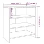 Aparador de madera de ingeniería gris Sonoma 70x40,5x75 cm de vidaXL, Aparadores - Ref: Foro24-813009, Precio: 53,12 €, Descu...