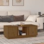 Solid pine wood honey brown coffee table 110x50x40 cm by vidaXL, Coffee table - Ref: Foro24-814427, Price: 89,02 €, Discount: %