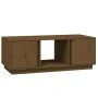Couchtisch aus massivem Kiefernholz honigbraun 110x50x40 cm von vidaXL, Couchtisch - Ref: Foro24-814427, Preis: 88,21 €, Raba...
