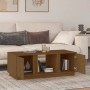 Solid pine wood honey brown coffee table 110x50x40 cm by vidaXL, Coffee table - Ref: Foro24-814427, Price: 89,02 €, Discount: %