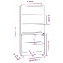 HAMAR Sideboard aus hellgrauem massivem Kiefernholz von vidaXL, Sideboards - Ref: Foro24-3100941, Preis: 161,16 €, Rabatt: %