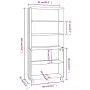 HAMAR sideboard in light gray solid pine wood by vidaXL, Sideboards - Ref: Foro24-3100941, Price: 158,73 €, Discount: %