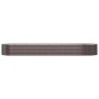 Brown powder coated steel flower bed planter 584x140x68cm by vidaXL, Pots and planters - Ref: Foro24-319120, Price: 283,09 €,...