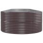 Brown powder coated steel flower bed planter 584x140x68cm by vidaXL, Pots and planters - Ref: Foro24-319120, Price: 283,09 €,...