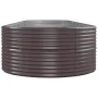 Brown powder coated steel flower bed planter 584x140x68cm by vidaXL, Pots and planters - Ref: Foro24-319120, Price: 278,47 €,...