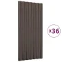 Roof panels 36 units coated brown steel 80x36 cm by vidaXL, Roof tiles and roof tiles - Ref: Foro24-319140, Price: 116,46 €, ...