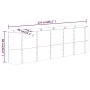 Jardinera arriate acero recubrimiento polvo plata 224x40x68 cm de vidaXL, Maceteros y jardineras - Ref: Foro24-318902, Precio...