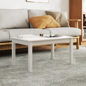 Solid white pine wood coffee table 80x50x40 cm by vidaXL, Coffee table - Ref: Foro24-814280, Price: 59,81 €, Discount: %