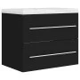 Black engineered wood cabinet with sink by vidaXL, bathroom vanities - Ref: Foro24-3099042, Price: 157,11 €, Discount: %