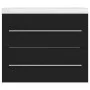 Black engineered wood cabinet with sink by vidaXL, bathroom vanities - Ref: Foro24-3099042, Price: 157,11 €, Discount: %