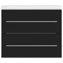 Mueble con lavabo madera de ingeniería negro de vidaXL, Tocadores de baño - Ref: Foro24-3099042, Precio: 159,48 €, Descuento: %