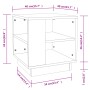Mesa de centro madera de ingeniería roble ahumado 40x40x43 cm de vidaXL, Mesas de centro - Ref: Foro24-813089, Precio: 33,47 ...