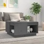 Mesa de centro de madera maciza de pino gris 60x61x32,5 cm de vidaXL, Mesas de centro - Ref: Foro24-814531, Precio: 82,45 €, ...
