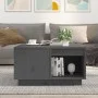 Solid gray pine wood coffee table 60x61x32.5 cm by vidaXL, Coffee table - Ref: Foro24-814531, Price: 82,16 €, Discount: %