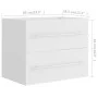 Schrank mit Waschbecken aus weißem Holzwerkstoff von vidaXL, Badezimmerwaschtische - Ref: Foro24-3099041, Preis: 172,47 €, Ra...