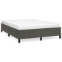 Estructura de cama de terciopelo gris oscuro 140x200 cm de vidaXL, Camas y somieres - Ref: Foro24-347325, Precio: 111,97 €, D...