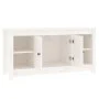 Massiver TV-Schrank aus weißem Kiefernholz, 103 x 36,5 x 52 cm von vidaXL, TV-Möbel - Ref: Foro24-814575, Preis: 94,57 €, Rab...