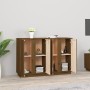 Honey brown solid pine wood sideboard 120x35x80 cm by vidaXL, Sideboards - Ref: Foro24-814497, Price: 152,84 €, Discount: %