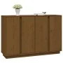 Aparador de madera maciza de pino marrón miel 120x35x80 cm de vidaXL, Aparadores - Ref: Foro24-814497, Precio: 151,47 €, Desc...