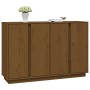 Aparador de madera maciza de pino marrón miel 120x35x80 cm de vidaXL, Aparadores - Ref: Foro24-814497, Precio: 152,84 €, Desc...