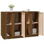 Aparador de madera maciza de pino marrón miel 120x35x80 cm de vidaXL, Aparadores - Ref: Foro24-814497, Precio: 151,47 €, Desc...