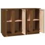 Aparador de madera maciza de pino marrón miel 120x35x80 cm de vidaXL, Aparadores - Ref: Foro24-814497, Precio: 152,84 €, Desc...