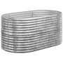 Silberner pulverbeschichteter Stahl-Blumenbeet-Pflanzkübel 152x80x68 cm von vidaXL, Töpfe und Pflanzgefäße - Ref: Foro24-3189...