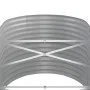 Silberner pulverbeschichteter Stahl-Blumenbeet-Pflanzkübel 152x80x68 cm von vidaXL, Töpfe und Pflanzgefäße - Ref: Foro24-3189...
