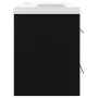 Mueble con lavabo de aglomerado negro de vidaXL, Tocadores de baño - Ref: Foro24-3099051, Precio: 193,32 €, Descuento: %