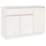 Sideboard aus massivem weißem Kiefernholz, 110 x 34 x 75 cm von vidaXL, Sideboards - Ref: Foro24-814330, Preis: 153,46 €, Rab...