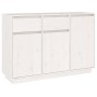 Sideboard aus massivem weißem Kiefernholz, 110 x 34 x 75 cm von vidaXL, Sideboards - Ref: Foro24-814330, Preis: 155,85 €, Rab...