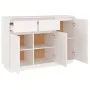 Sideboard aus massivem weißem Kiefernholz, 110 x 34 x 75 cm von vidaXL, Sideboards - Ref: Foro24-814330, Preis: 153,46 €, Rab...