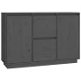 Solid gray pine wood sideboard 111x34x75 cm by vidaXL, Sideboards - Ref: Foro24-814311, Price: 158,69 €, Discount: %