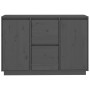 Sideboard aus massivem grauem Kiefernholz, 111 x 34 x 75 cm von vidaXL, Sideboards - Ref: Foro24-814311, Preis: 160,62 €, Rab...
