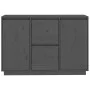 Solid gray pine wood sideboard 111x34x75 cm by vidaXL, Sideboards - Ref: Foro24-814311, Price: 158,69 €, Discount: %