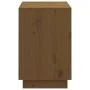 Mueble zapatero de madera maciza pino marrón miel 110x34x52 cm de vidaXL, Zapateros y organizadores de calzado - Ref: Foro24-...