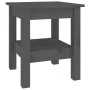 Couchtisch aus massivem grauem Kiefernholz, 35 x 35 x 40 cm von vidaXL, Couchtisch - Ref: Foro24-814261, Preis: 37,23 €, Raba...