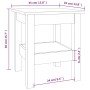 Solid gray pine wood coffee table 35x35x40 cm by vidaXL, Coffee table - Ref: Foro24-814261, Price: 37,66 €, Discount: %