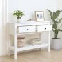 Solid white pine wood console table 100x35x75 cm by vidaXL, Side tables - Ref: Foro24-814625, Price: 111,31 €, Discount: %