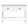 Solid white pine wood console table 100x35x75 cm by vidaXL, Side tables - Ref: Foro24-814625, Price: 115,14 €, Discount: %